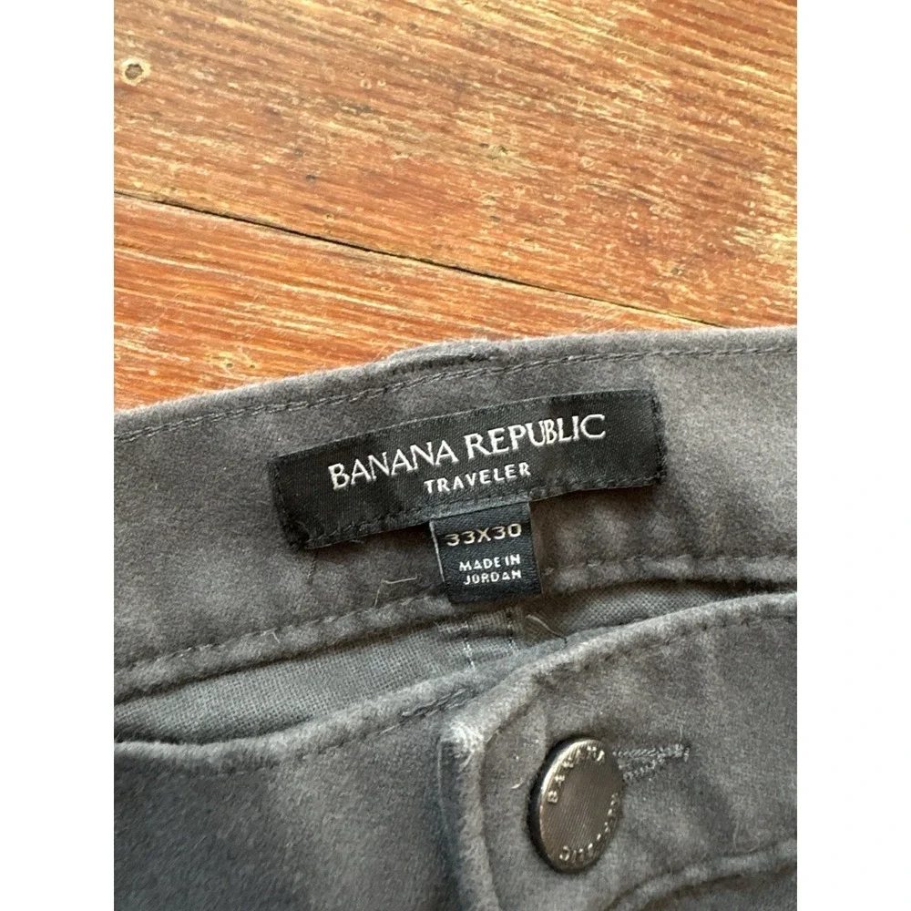 Banana Republic Pants Mens 33x30 Black Dark  Grey  Modern Slim Fit Pants